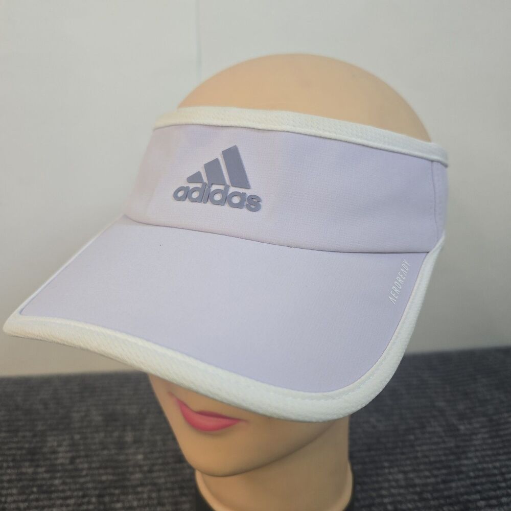 Adidas Hat Visor Strap Back Purple Womens Adjustable AeroReady Golf Performance